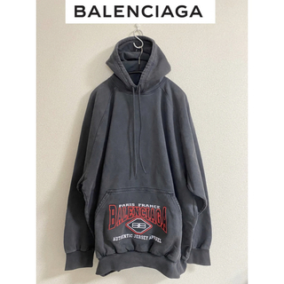 Balenciaga - BALENCIAGA 刺繍ロゴ オーバーサイズ パーカー の ...