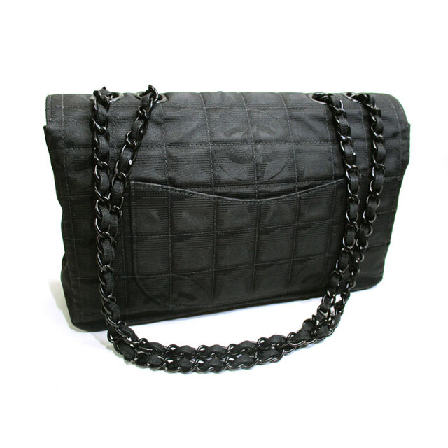 CHANEL ニュートラベルライン チェーン ショルダーバッグ ナイロン レザー CHANEL ニュートラベルライン チェーン ショルダーバッグ ナイロン レザー
