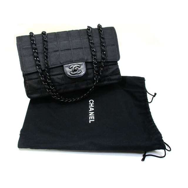 CHANEL ニュートラベルライン チェーン ショルダーバッグ ナイロン レザー CHANEL ニュートラベルライン チェーン ショルダーバッグ ナイロン レザー