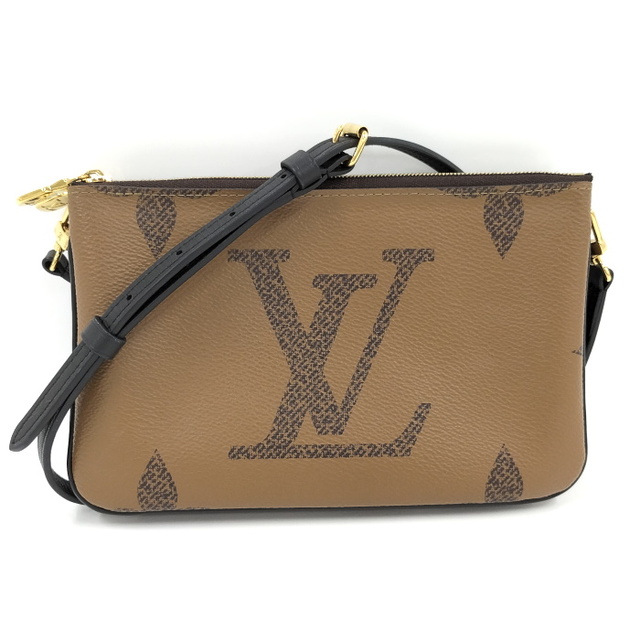 LOUIS VUITTON ポシェット ドゥーブル ジップ ショルダーバッグオープンポケット×1内側