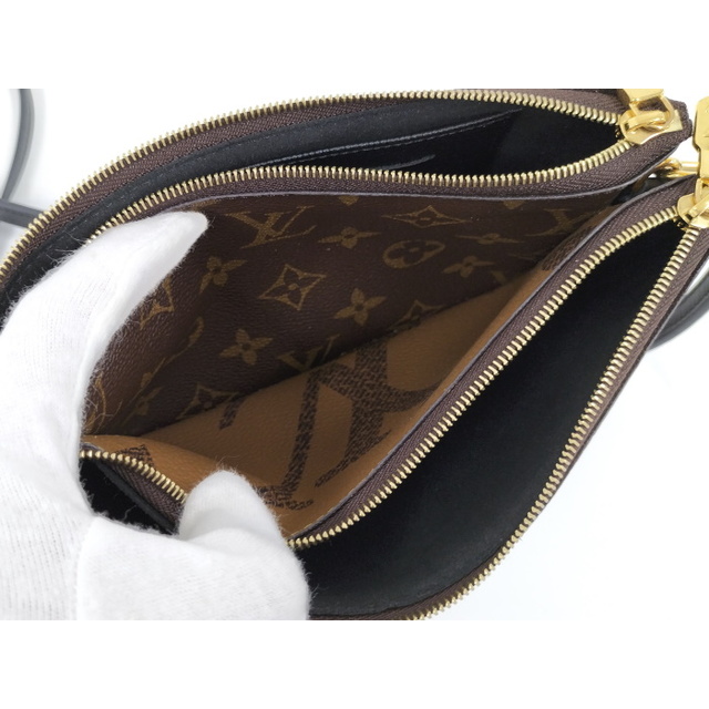 LOUIS VUITTON ポシェット ドゥーブル ジップ ショルダーバッグ LOUIS VUITTON ポシェット ドゥーブル ジップ ショルダーバッグ