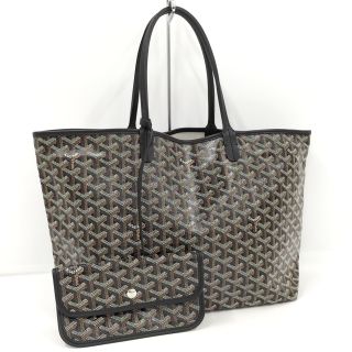 ゴヤール(GOYARD)のGOYARD トートバッグ サンルイPM PVC ブラウン ブラック(トートバッグ)