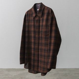 リドム(LIDNM)の【LIDNM】WOOL CHECK NAVAL SHIRT(シャツ)