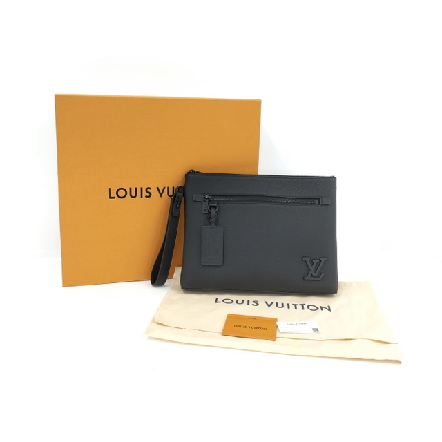 LOUIS VUITTON クラッチバッグ ポシェット IPAD グレイン