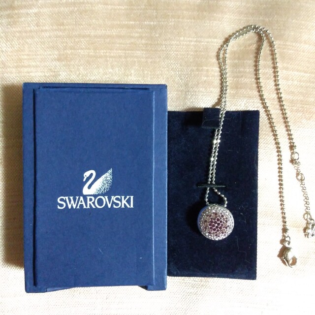 SWAROVSKI - スワロフスキーボールチェーンネックレスの通販 by ゆみ姐