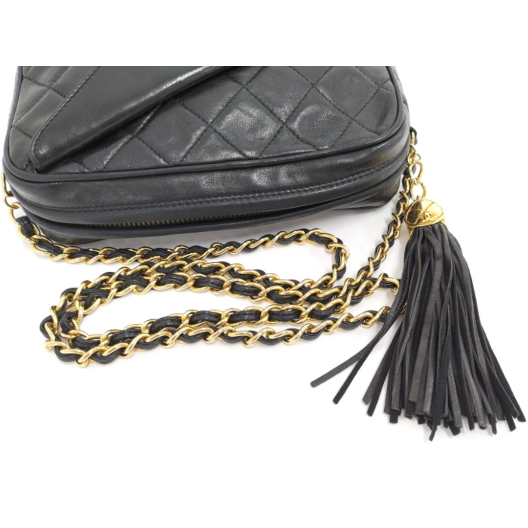 CHANEL - CHANEL チェーンショルダーバッグ タッセル マトラッセ CHANEL - CHANEL チェーンショルダーバッグ タッセル マトラッセ
