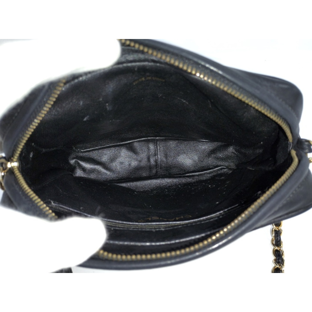 CHANEL チェーンショルダーバッグ タッセル マトラッセ ラムスキン CHANEL チェーンショルダーバッグ タッセル マトラッセ ラムスキン