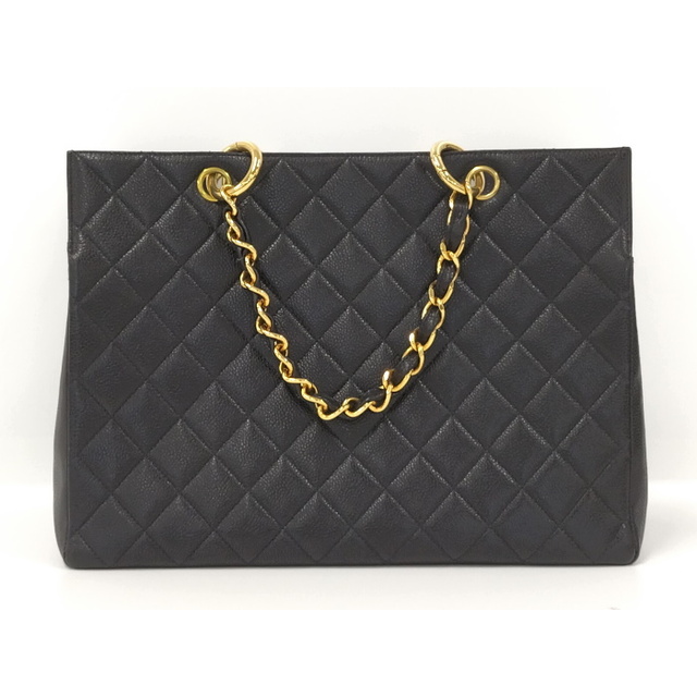 CHANEL チェーントート GST トートバッグ マトラッセ キャビアスキン CHANEL チェーントート GST トートバッグ マトラッセ キャビアスキン