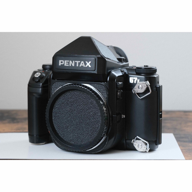 PENTAX(ペンタックス)の【完動品】PENTAX 67Ⅱ  電池・フィルム付けます スマホ/家電/カメラのカメラ(フィルムカメラ)の商品写真