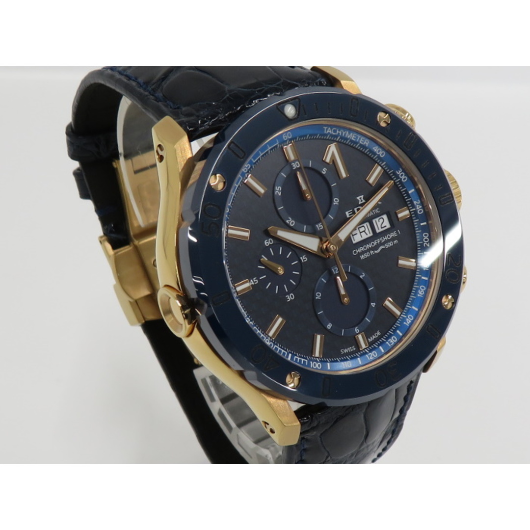 EDOX クロノオフショア1 自動巻き クロノグラフ レザーベルト EDOX クロノオフショア1 自動巻き クロノグラフ レザーベルト