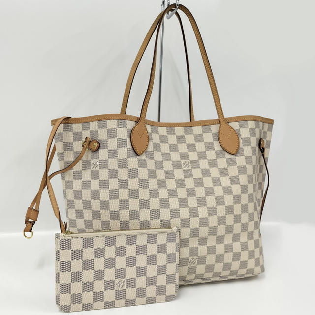 最大約W×H29×D15ポーチLOUIS VUITTON ネヴァーフルMM トートバッグ ダミエ アズール