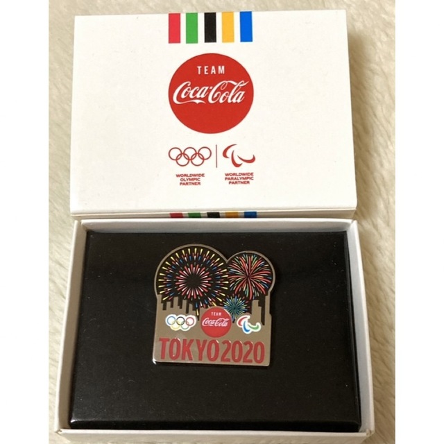 コカ・コーラ(コカコーラ)の東京オリンピック ピンバッジ エンタメ/ホビーのアニメグッズ(バッジ/ピンバッジ)の商品写真