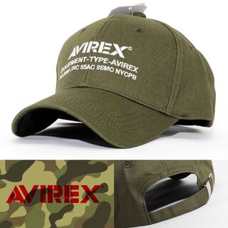 アヴィレックス(AVIREX)のローキャップ 帽子 メンズ AVIREX カーキ 14534000-35 USA(キャップ)