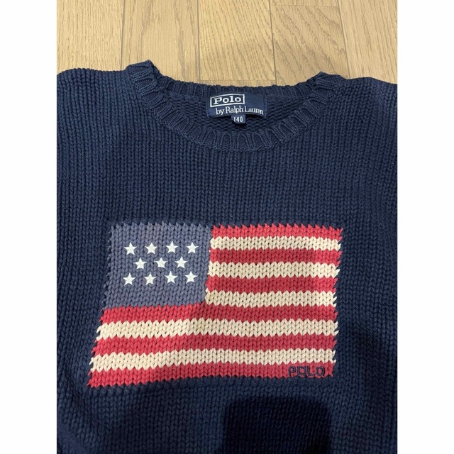 POLO RALPH LAUREN(ポロラルフローレン)の★☆ラルフ　国旗ニット☆★ 140センチ　女性の方にも レディースのトップス(ニット/セーター)の商品写真