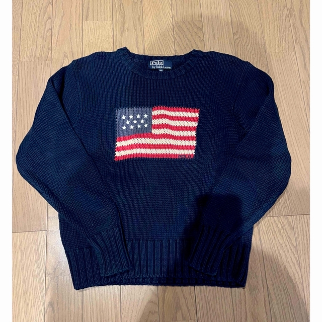 POLO RALPH LAUREN(ポロラルフローレン)の★☆ラルフ　国旗ニット☆★ 140センチ　女性の方にも レディースのトップス(ニット/セーター)の商品写真