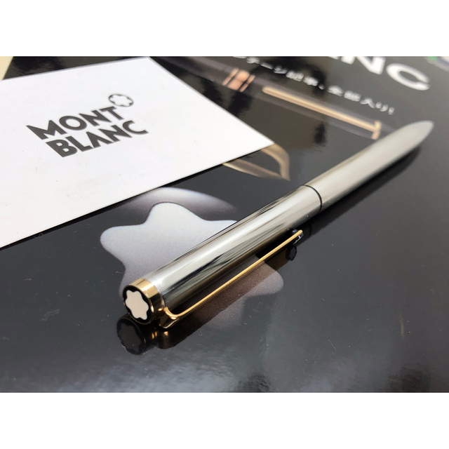 MONTBLANC(モンブラン)の手にして判る美しいバフ仕上げ絶対に欲しいNo2738★2色ボールペン★モンブラン インテリア/住まい/日用品の文房具(ペン/マーカー)の商品写真