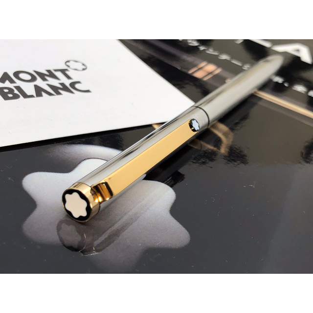 MONTBLANC(モンブラン)の手にして判る美しいバフ仕上げ絶対に欲しいNo2738★2色ボールペン★モンブラン インテリア/住まい/日用品の文房具(ペン/マーカー)の商品写真