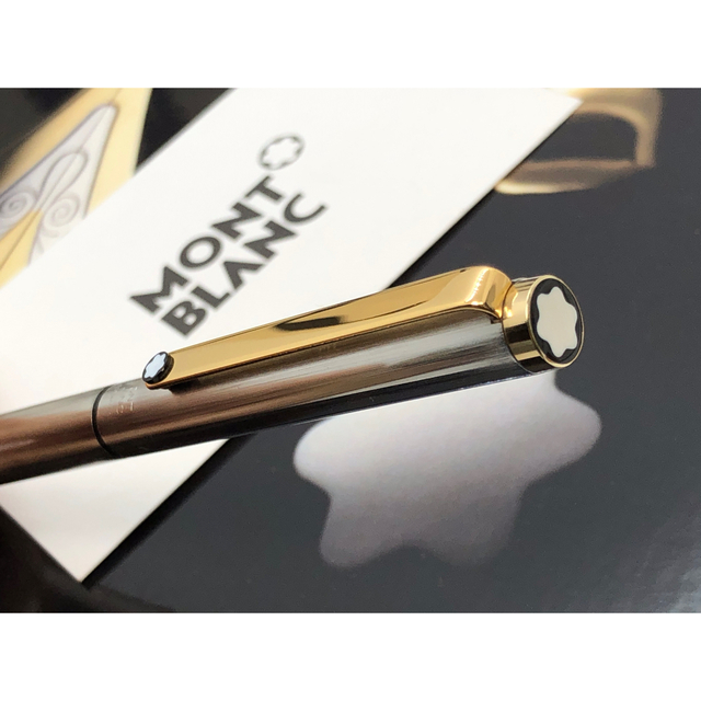 MONTBLANC(モンブラン)の手にして判る美しいバフ仕上げ絶対に欲しいNo2738★2色ボールペン★モンブラン インテリア/住まい/日用品の文房具(ペン/マーカー)の商品写真