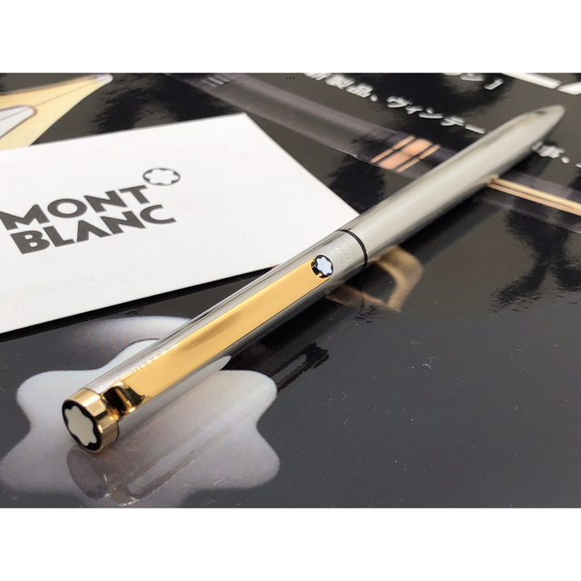 MONTBLANC(モンブラン)の手にして判る美しいバフ仕上げ絶対に欲しいNo2738★2色ボールペン★モンブラン インテリア/住まい/日用品の文房具(ペン/マーカー)の商品写真