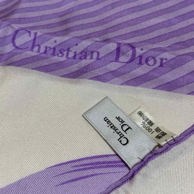 Christian Dior(クリスチャンディオール)のディオール　スカーフ　花　リボン レディースのファッション小物(バンダナ/スカーフ)の商品写真