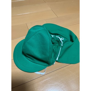 カラー帽子　緑色(帽子)
