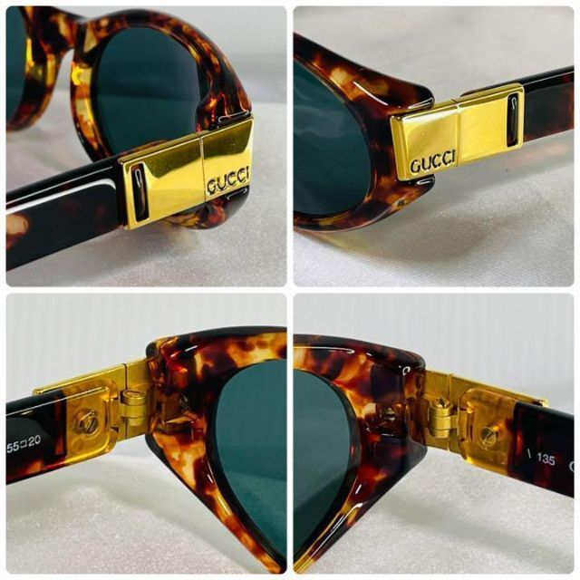 Gucci - (極美品!)GUCCI グッチ べっ甲柄 サイドロゴ サングラスの