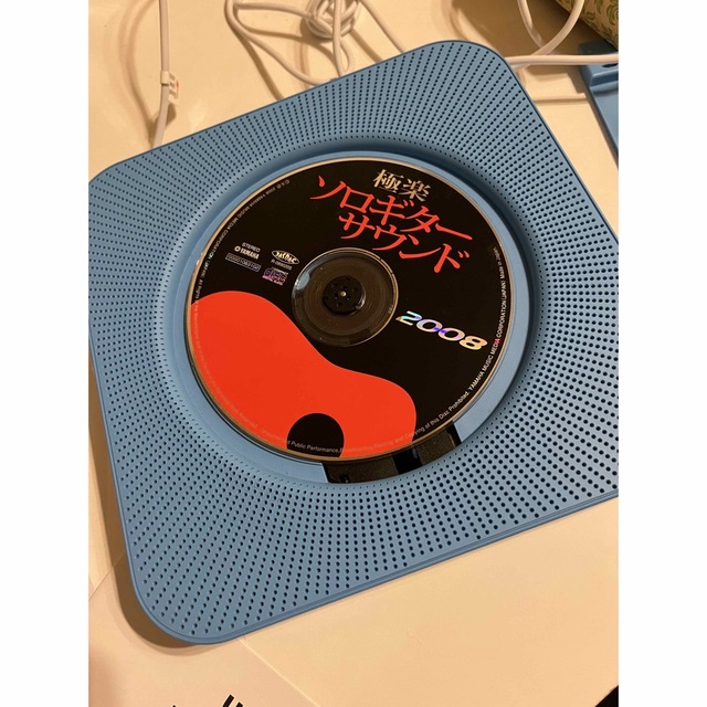 壁掛け式CDプレイヤー　Blue スマホ/家電/カメラのオーディオ機器(ポータブルプレーヤー)の商品写真