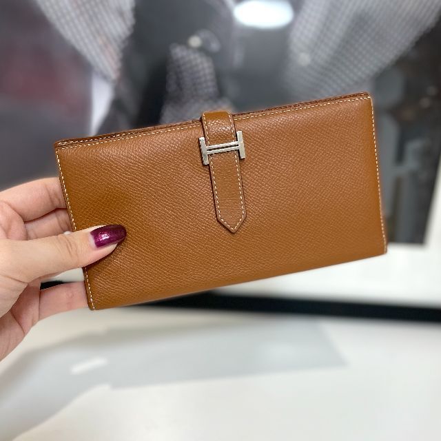 一部予約販売】 Hermes D刻印 エプソン ベアンスフレ エルメス 美品 財布