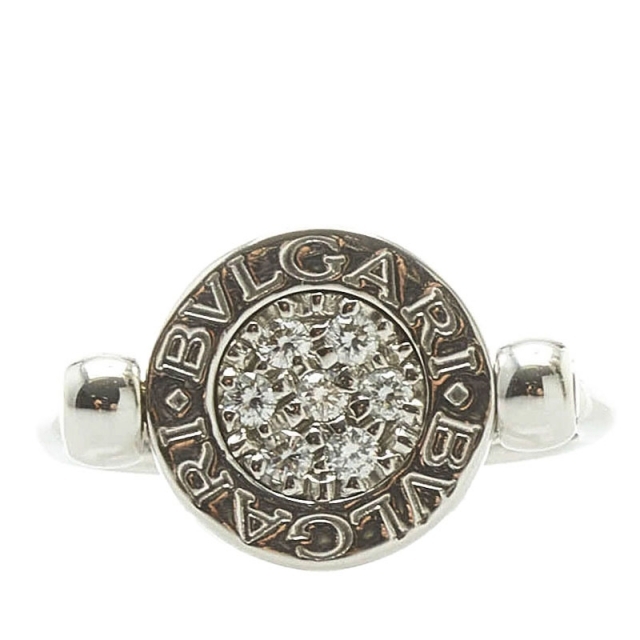 【在庫処分】 BVLGARI 【1-0080319】 BVLGARI レディース ホワイトゴールド K18WG 指輪 リング フリップリング ブルガリブルガリ ブルガリ - リング(指輪)