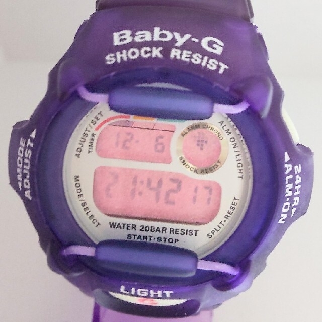 Baby-G(ベビージー)のBaby-G BG-370 カスタム染色バイオレット💜 レディースのファッション小物(腕時計)の商品写真