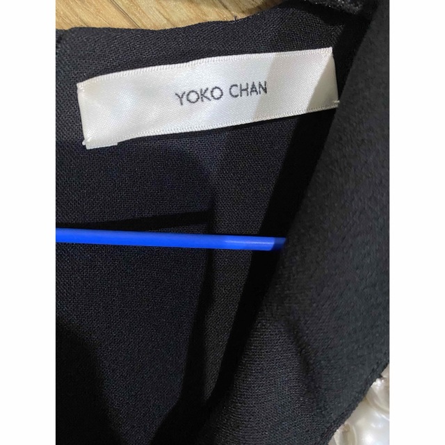 YOKO CHAN(ヨーコチャン)のyokochan パールサーキュラーブラウス　BK 38 レディースのトップス(シャツ/ブラウス(半袖/袖なし))の商品写真