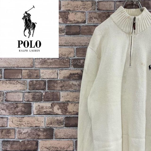 人気No.1 美品 ポロバイラルフローレン スウェット ハーフジップ
