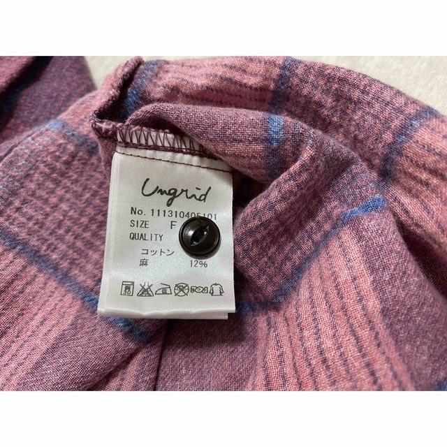 Ungrid(アングリッド)のungrid チェックシャツ レディースのトップス(シャツ/ブラウス(長袖/七分))の商品写真