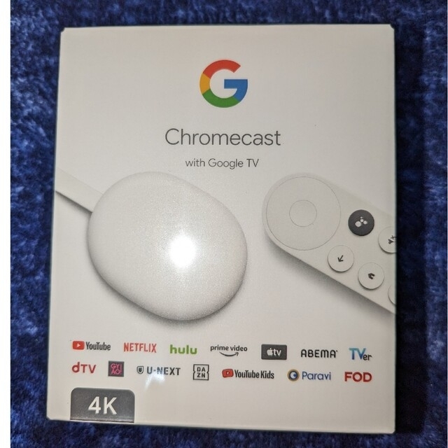 Google(グーグル)の【新品】Google Chromecast with Google TV 4K スマホ/家電/カメラのテレビ/映像機器(その他)の商品写真