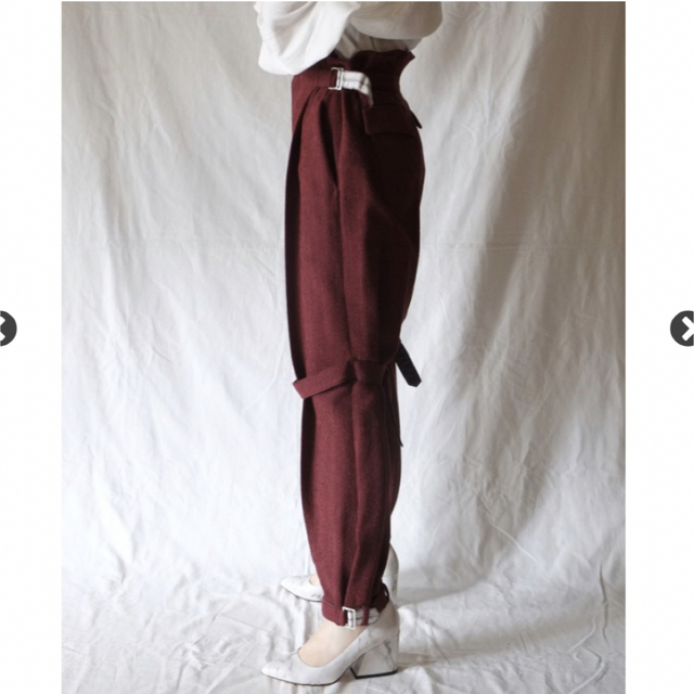 低価大得価 Fumika Uchida mole dobby belted slacks 安い定番
