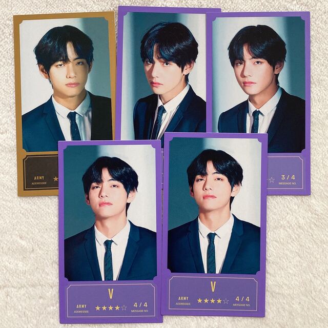 BTS BANBANG CON メッセージカード テヒョン コンプセットの通販 by