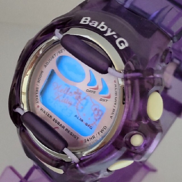 Baby-G(ベビージー)のBaby-G BG-169A ハローキティ カスタム染色バイオレット💜 レディースのファッション小物(腕時計)の商品写真