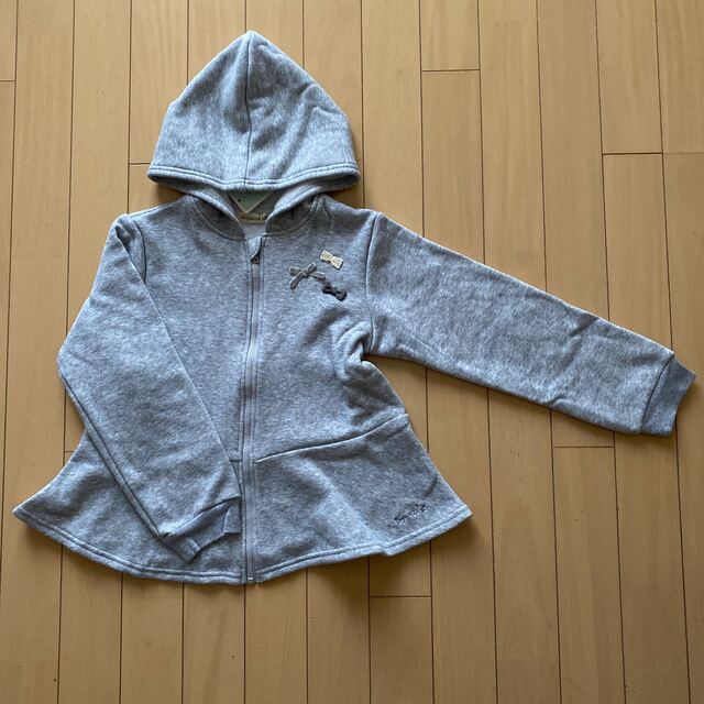 キムラタン(キムラタン)のキムラタン ビケット 裏起毛パーカー 130 キッズ/ベビー/マタニティのキッズ服女の子用(90cm~)(ジャケット/上着)の商品写真