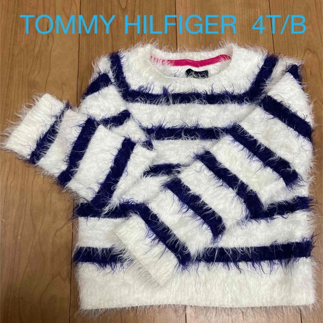 TOMMY HILFIGER(トミーヒルフィガー)のトミーフィルフィガー　ナイロンセーター　4T/B キッズ/ベビー/マタニティのキッズ服女の子用(90cm~)(ニット)の商品写真