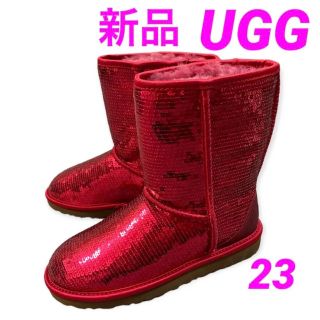 アグ(UGG)の【新品レア品】UGG スパンコールムートンブーツ(ブーツ)