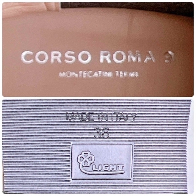 CORSO ROMA 9(コルソローマ)の【美品】CORSO ROMA 9 サイドゴア ブーツ グレージュ 23.0 レディースの靴/シューズ(ブーツ)の商品写真