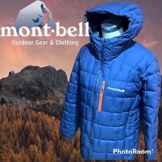 モンベル(mont bell)の美品　モンベル　mont-bell イグニスダウンパーカ1000fil ネイビー(ダウンジャケット)