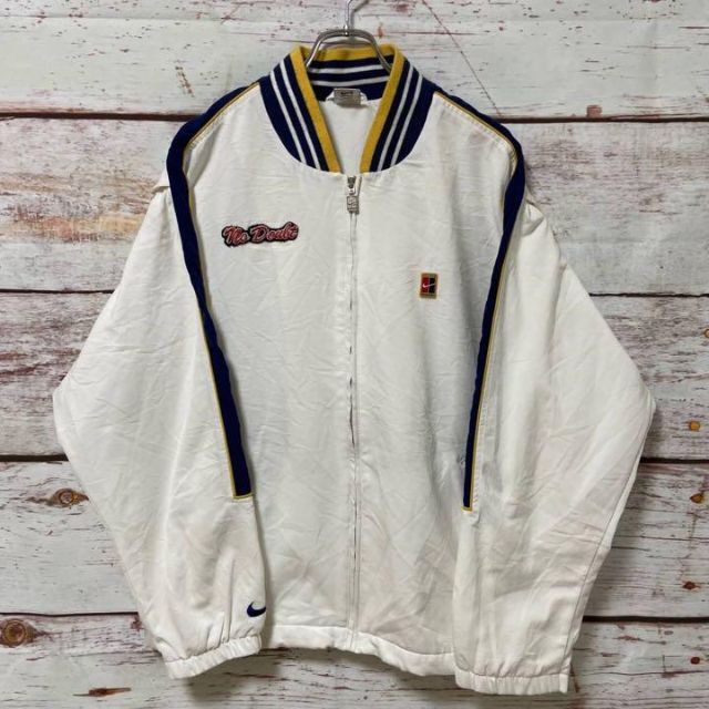 NIKE - 【レア】90s NIKE 白タグ テニスロゴ トラックジャケット 刺繍