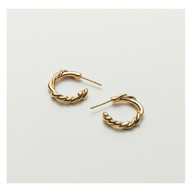 ete(エテ)の【美品】fauvirame Roots Earring フープピアス　　18k レディースのアクセサリー(ピアス)の商品写真