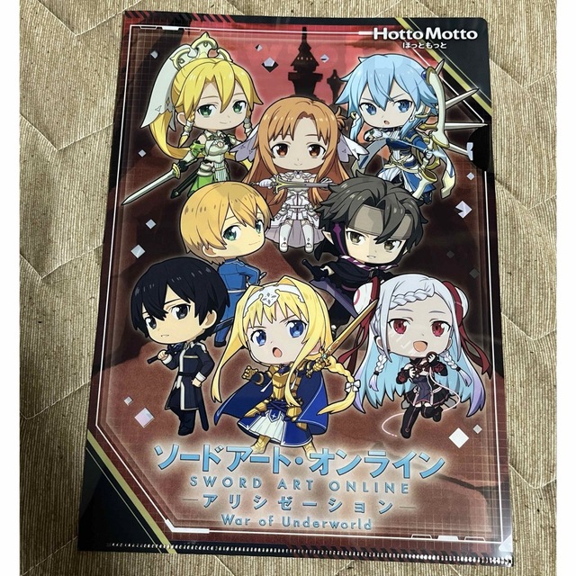 角川書店(カドカワショテン)のソードアート・オンライン ミニキャラ クリアファイル ほっともっと エンタメ/ホビーのアニメグッズ(クリアファイル)の商品写真