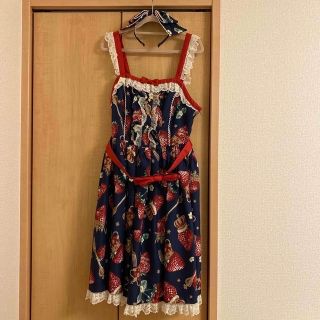 アンジェリックプリティー(Angelic Pretty)のプリティ♡Royal crwon berryシリーズ♡JSK(ひざ丈ワンピース)