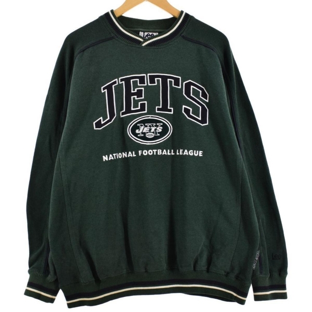 リー Lee NFL NEW YORK JETS ニューヨークジェッツ スウェットシャツ トレーナー メンズXL /eaa295004