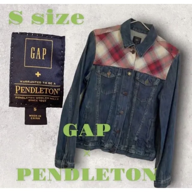 GAP(ギャップ)のGAP×PENDLETON ギャップ　ペンドルトン　ジージャン　デニム　アウター レディースのジャケット/アウター(Gジャン/デニムジャケット)の商品写真