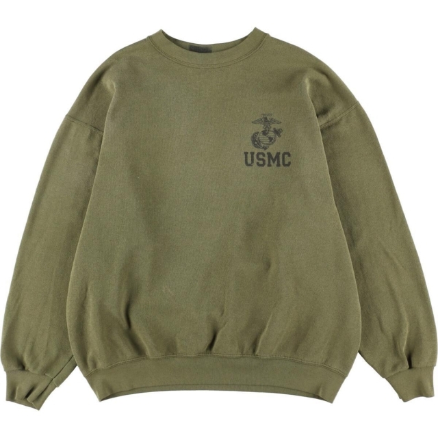 USMC アメリカ海兵隊 プリントスウェットシャツ トレーナー メンズL /eaa283930