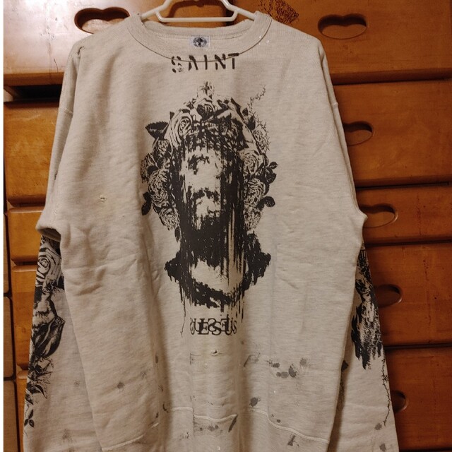 新品SAINT MICHAEL セントマイケル Jesus スウェット L